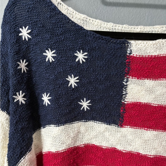 NWY Lucky Brand Cotton Americana Long Sleeve Sweater. Size X-Large - Picture 3 of 7